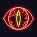 sauron_eye in neon style